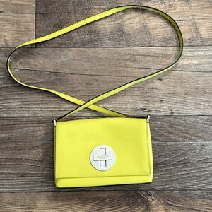 Kate Spade Yellow Leather Crossbody